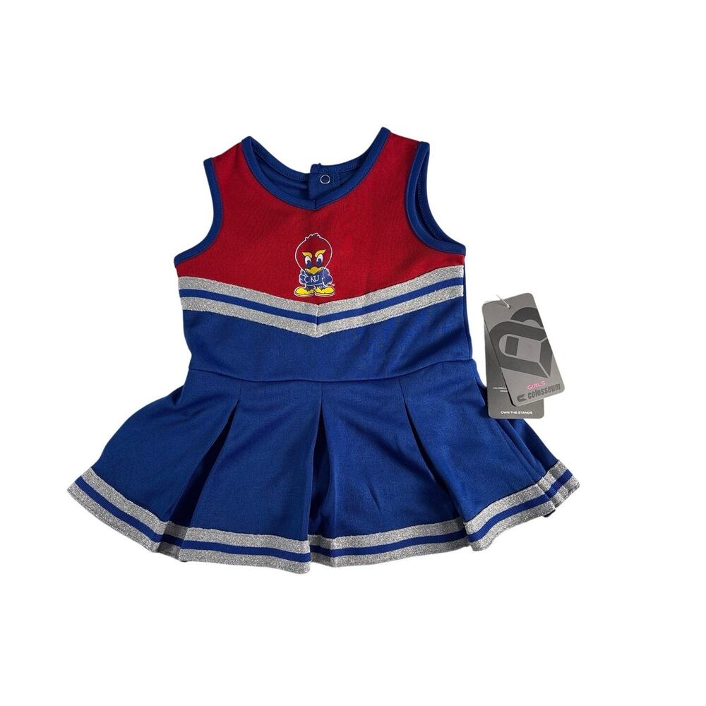 Dress Kansas Jayhawks Infant Cheerleader 3-6M Colosseum NWT KU